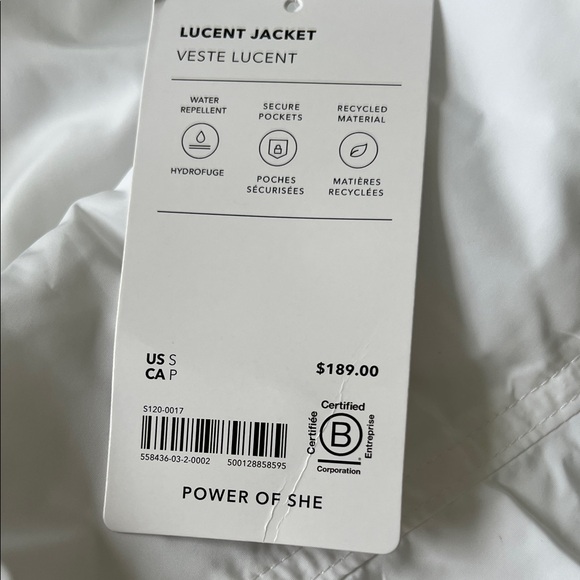 NWT Athleta Lucent Bomber Hooded Jacket - Picture 5 of 14